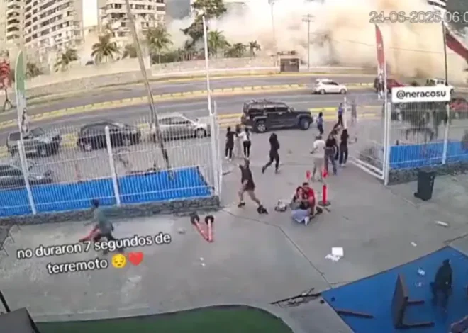 Impactante video muestra la fuerza brutal del terremoto en Venezuela