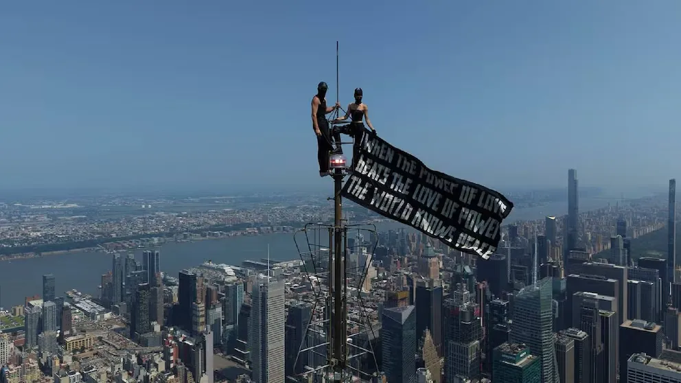 La arriesgada escalada y arresto en el Empire State Building